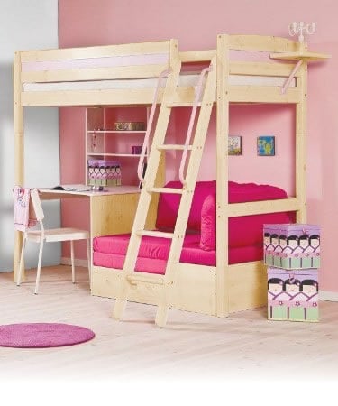 Loft Bed with Desk