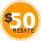 $50 rebate with each purchase