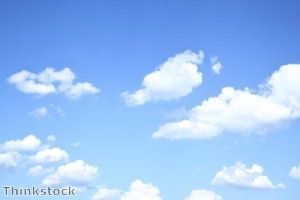 Blue and white is a decorating color combination as natural as the look of clouds in a blue sky.