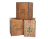 Vintage wooden boxes are among the many containers that homeowners can use to store things attractively.