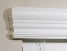 valance wood faux blinds crown wooden cornice window molding chalet premier blindschalet embassy announces purchase treatments measure