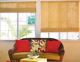 natural woven grass shades