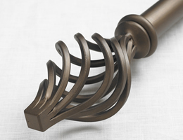 Grande Flame 1 1/2 Inch Iron Drapery Rod