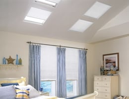 Pleated Light Filtering Skylight Shades