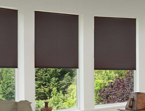 Sunlera Cordless 9/16 inch Blackout Single Cell Shades