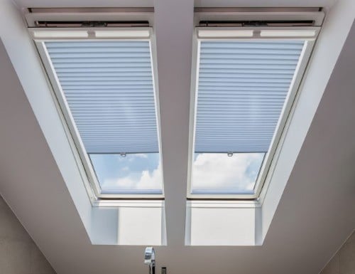 Smooth 3/4" Blackout Skylight Cell Shades