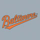 Jersey Logo - Orange Baltimore on Grey