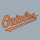 Jersey Logo - Orange Orioles on Grey