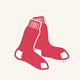 White - Main Logo - Red on Off White