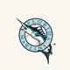 Blue - Main Logo - Turquoise/Grey on Off White