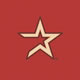 Alternate Logo - Tan/Black on Red