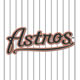 White - Jersey Logo - Black/Red on White Pinstripes