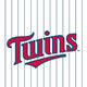 Blue - Jersey Logo - Red/Blue on White Pinstripes
