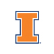 Fighting Illini on White