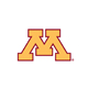Minnesota Athletic Logo on White