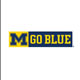 Michigan "Go Blue" on White