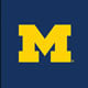 Michigan Logo on Blue