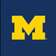 Michigan Logo on Blue