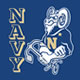 Navy Logo on Blue