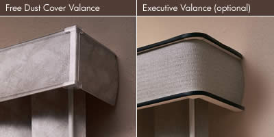 Executive Valance vs. Dust Cover Valance