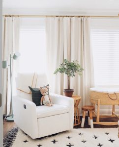 wood blinds for the nursery