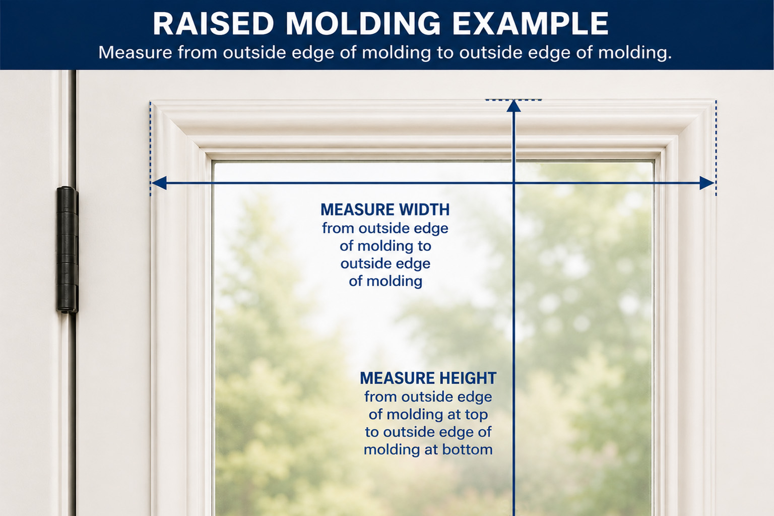 How to Measure French Doors with Molding for Window Blinds
