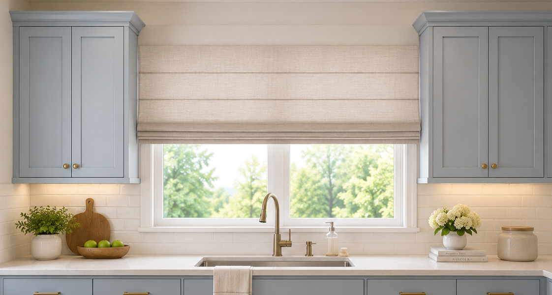 How to Measure for Blinds Between Cabinets