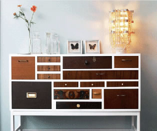 Mismatched dresser drawers