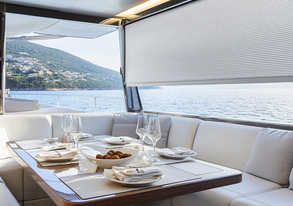 yacht window treatments blinds & shades