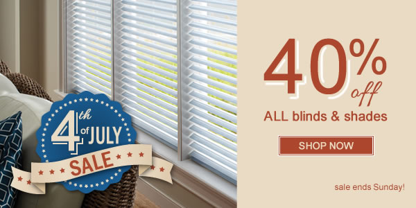 40% Off ALL Blinds & Shades