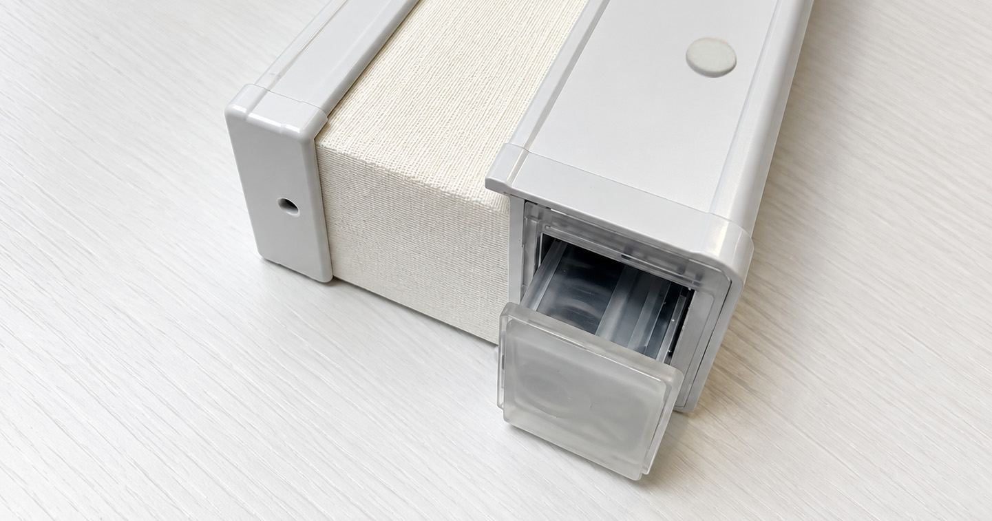 Integrated No-Drill Headrail for Cell Shades