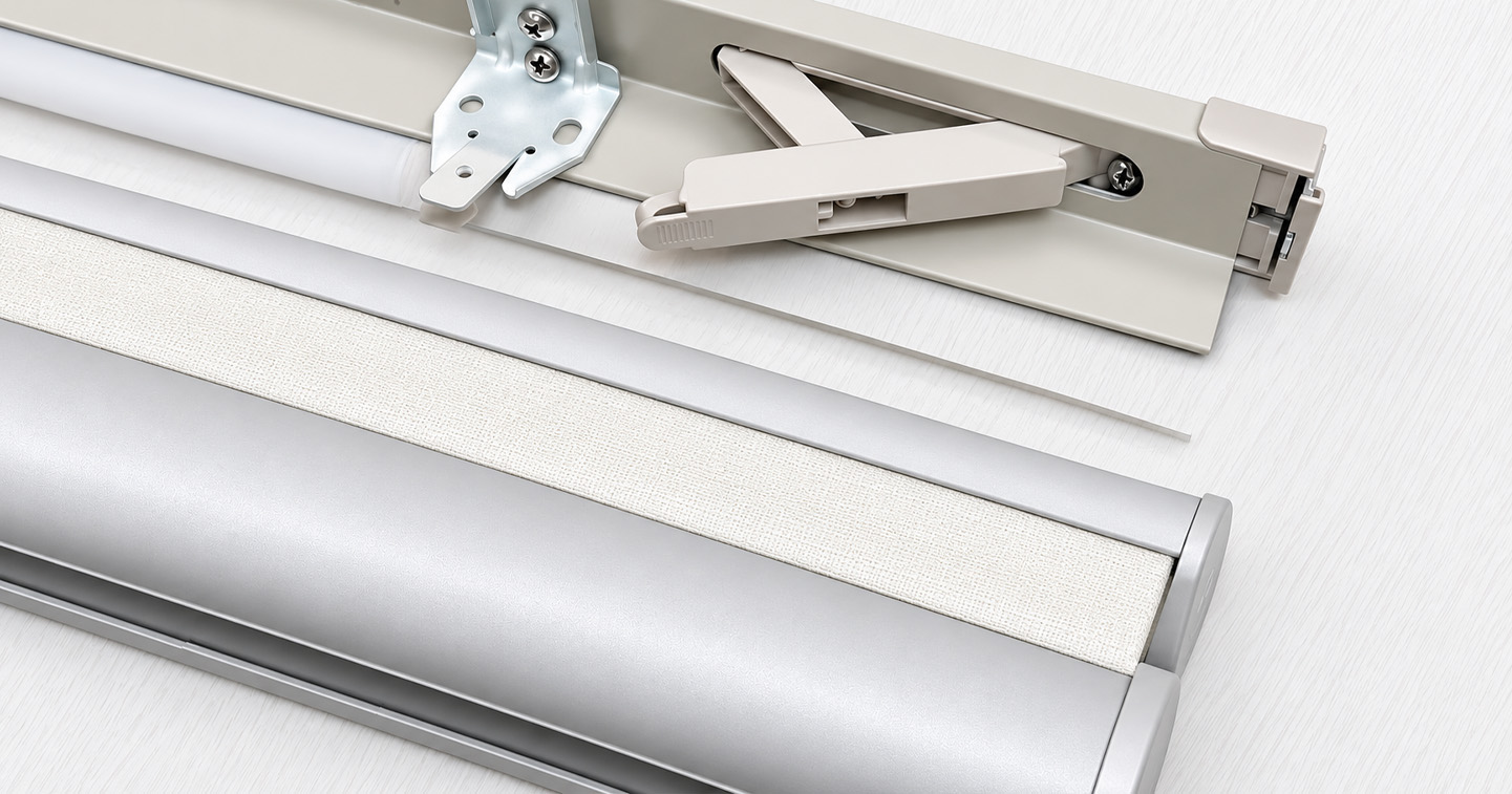 Lever Lock Tension No-Drill Headrail for Cell Shades