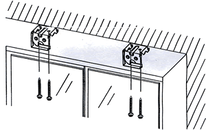 Roman Shade Inside Mount Brackets