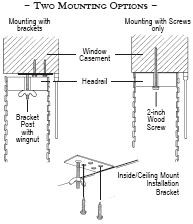 woven wood shades mounting options