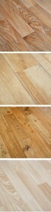 Natural wood tones are available in wood grain vertical blinds from Blinds Chalet.