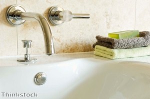 Faux wood blinds are a good choice for rooms with a lot of moisture such as bathrooms.