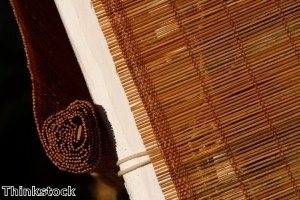 Woven wood shades are an eco-friendly choice in home decor.