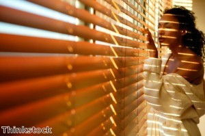 Faux wood blinds have the rich look of wood with the easy care of manmade materials.