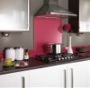 Bold colors coordinate well with stainless steel kitchen appliances.