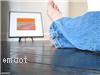 Protect decorative artwork with wood blinds