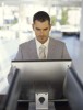 Long periods on a computer can lead to eye strain.