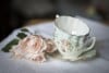Vintage china can be included in decorative vignettes similar to those created by designer Alli Michelle.