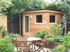 Convert a shed into a retreat with interior shutters