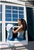 Letting the air in with faux wood blinds