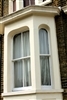 Alleviate bay window worries with Roman shades