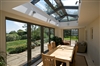 Vertical blinds ideal for glass walls