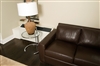 Make a private space with vertical blinds