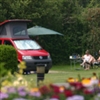 Decorating a motorhome should include window treatments that offer privacy, including mini blinds.