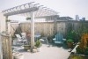 Vertical blinds can help create an outdoor living room