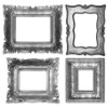 Frames for a home wall gallery can be ornate or comtemporary, depending on the room's decor.